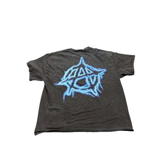 Revenge Men’s Anarchy Lightening Blue Logo T-Shirt Size XL - Picture 5 of 8